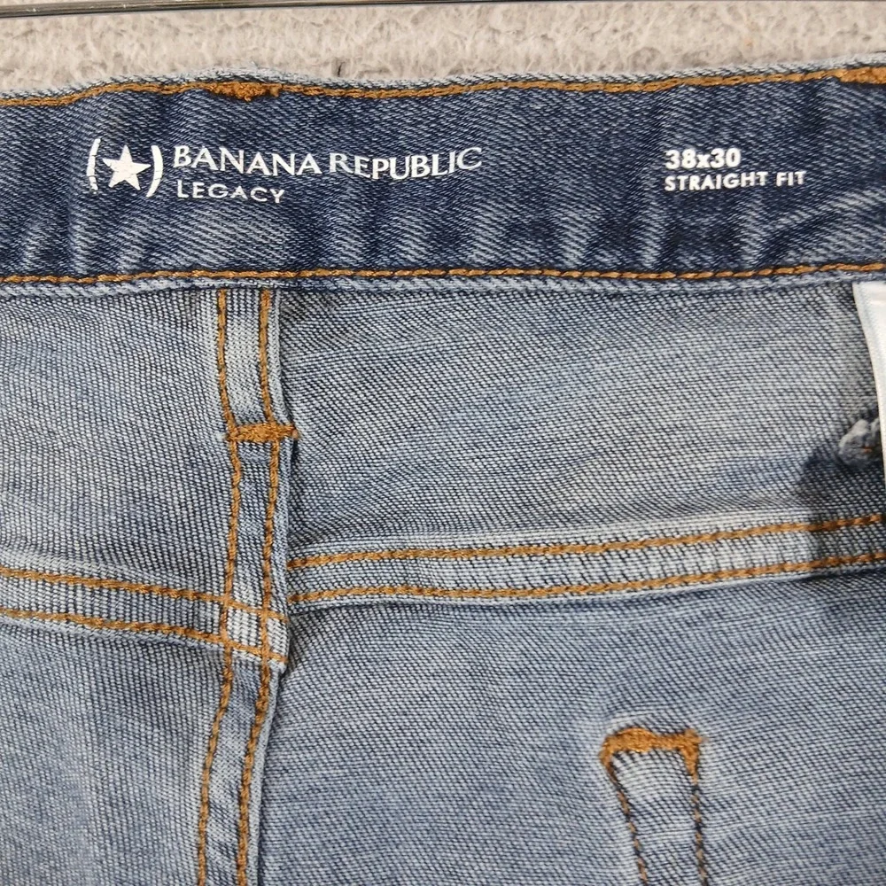 Banana Republic Legacy Straight Fit Men's Medium Wash Blue Jeans‎ 38x30
